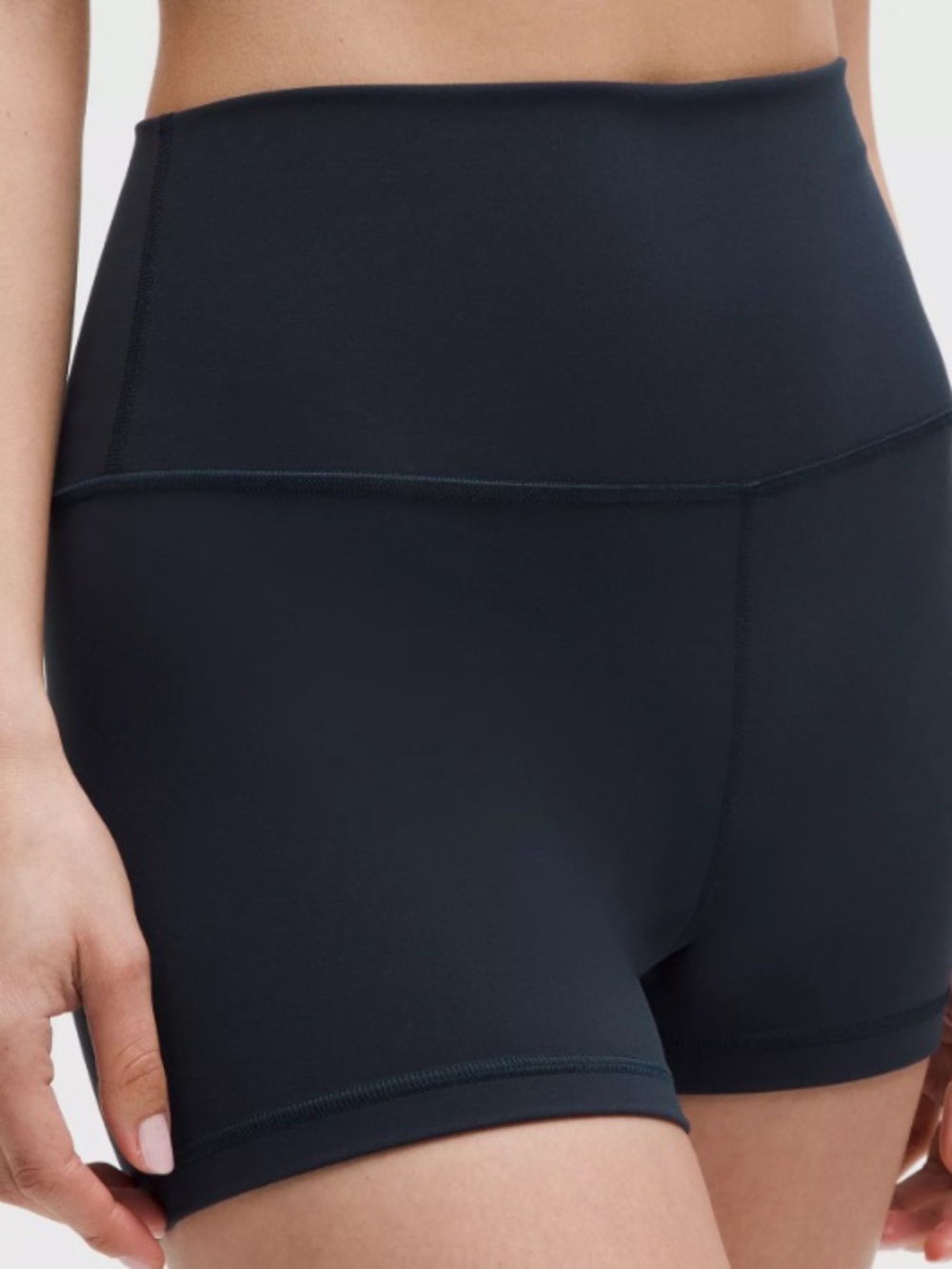 lululemon athletica Black High-Waist Bike Shorts